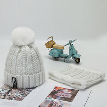 Load image into Gallery viewer, Warm Winter Knit Beanie Hats  Men's and Women's Fur Ball Cold-Resistant Ear Protection Casual Unisex
