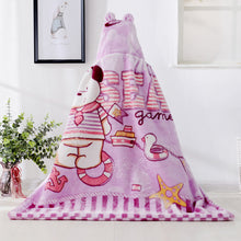 Lade das Bild in den Galerie-Viewer, Baby Blanket Cartoon Hug Blanket Double Layer Raschel Embossed Cloud Blanket Thickened Cloak
