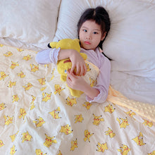 Lade das Bild in den Galerie-Viewer, Children's Spring Blanket Cotton Double Layer Cover Blanket Air Conditioning Blanket Autumn and Winter Comfort Quilt Small Blanket

