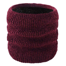 Load image into Gallery viewer, Warm Winter Knit Beanie Hats Cycling Cover Chenille Fleece-Lined Thickened Wool Scarf Unisex
