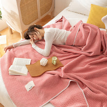 Load image into Gallery viewer, Waffle Blanket Export Multifunctional Blanket Office Nap Blanket

