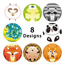 Load image into Gallery viewer, 2x500pcs Xmas Christmas  Stickers Roll Label Animal World Sheep Panda Snake Award Incentive Toy  Sealing
