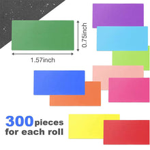 Load image into Gallery viewer, 2x500pcs Christmas Xmas Red Blue Pink Purple Orange Rectangular Blank Waterproof Oil-Proof Handwritten Logo Label Sticker tape
