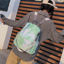 Load image into Gallery viewer, Special-Interest Design Tie-Dyed Canvas Backpack Small Fresh Casual Backpack for Women
