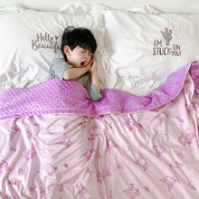 Lade das Bild in den Galerie-Viewer, Baby Coral Fleece Blanket Coral Fleece Soft Spring and Autumn Quilt Cartoon Double Layer Cover Blanket
