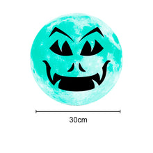 Lade das Bild in den Galerie-Viewer, 30cm Halloween Fluorescence Sticker Crow Death Ghost Hand Pumpkin Moon Show Window Decoration
