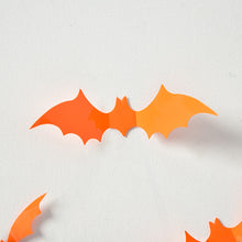 Load image into Gallery viewer, 12/24/60PCs Halloween Decoration Set PVC Wall Stickers 3D Bat Purple Orange
