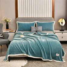 Load image into Gallery viewer, Coral Fleece Multi-Functional Blanket Plain Milk Fiber Single Double Nap Blanket Flannel
