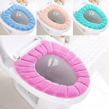 Load image into Gallery viewer, 3pcs Toilet Seat Cover Pads Cushion  Cushion Universal Plush    Autumn and Winter Warm and Cute Knitted
