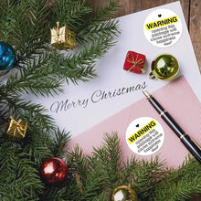 Lade das Bild in den Galerie-Viewer, 2x500pcs Christmas Xmas 3. 8cm round Attention Surprise Thanks Warning Sticker Label tape
