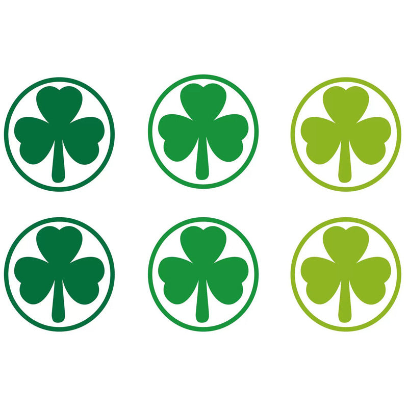 2x500pcs Christmas Xmas Four-Leaf Clover St. Patrick's Day Irish Envelope Gift Packing Bag Sticker tape