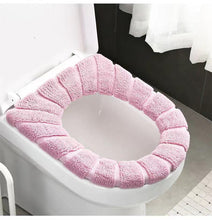 Load image into Gallery viewer, 3pcs Toilet Seat Cushion Household Toilet Seat Toilet Seat Cover Plush Toilet Four Seasons
