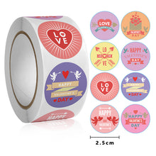 Load image into Gallery viewer, 2x500pcs Christmas Xmas Hand in Hand Love Valentine&#39;s Day Gift Stickers tape
