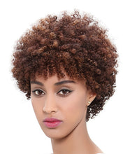 Load image into Gallery viewer, Women Wig Small Curly Hair Fluffy Mixed Color Short Hair W133
