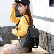 Load image into Gallery viewer, Women's Bag Accessories Golden Doll Lychee Pattern Korean Style Genuine Leather Backpack
