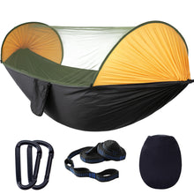 Load image into Gallery viewer, 290*140cm Camping Hammock Nylon Automatic Quick Unfolding Outdoor Sunshade Anti-Mosquito Hammock
