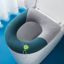 Load image into Gallery viewer, 3pcs Toilet Seat Cover Pads Thicker    Zipper Cushion Knitted Ring O-Ring Universal

