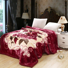 Lade das Bild in den Galerie-Viewer, Double Layer Laschel Blanket Thick Winter Warm Flannel Blanket Cover Blanket Coral Blanket Wedding Blanket
