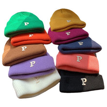 Lade das Bild in den Galerie-Viewer, Warm Winter Knit Beanie Hats Letter Wool Women Autumn And Winter Korean Style Ins Tide Warm All-Matching Unisex
