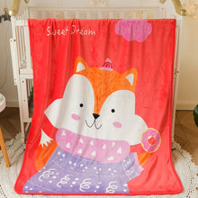 Load image into Gallery viewer, Flannel Children's Blanket Double-Layer Thickened Cloud Blanket Cartoon Coral Fleece Blanket
