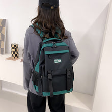 Lade das Bild in den Galerie-Viewer, Backpack Color Matching Large Capacity Men's New  Fashion Simple Travel Leisure Laptop  Junior High School Student Schoolbag
