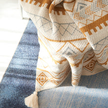 Load image into Gallery viewer, Simple Knitting Wool Shawl Blanket Nap Blanket Winter Ornament Blanket Sofa Blanket
