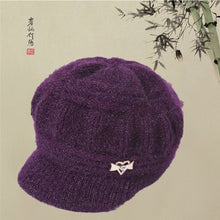 Load image into Gallery viewer, Warm Winter Knit Beanie Hats Women's Autumn Korean-Style Middle-Aged and Elderly Baseball Thickened Pullover Unisex
