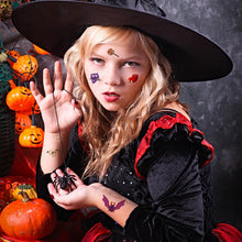 Lade das Bild in den Galerie-Viewer, 30PCs Halloween Cartoon Tattoo Sticker Simulation Face 3D Scar
