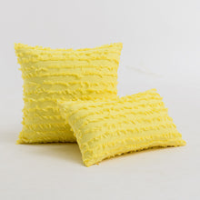 Load image into Gallery viewer, 2pcs Pillowcases 45 * 45cm Square Solid Color Cotton and Linen Cut Flower Tassel Sofa
