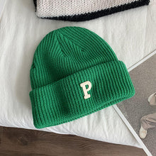 Lade das Bild in den Galerie-Viewer, Warm Winter Knit Beanie Hats Letter Wool Women Autumn And Winter Korean Style Ins Tide Warm All-Matching Unisex
