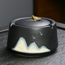 Lade das Bild in den Galerie-Viewer, Ashtray Japanese-  Yuanshan Ceramic Home Living Room Office Hotel Minimalist Chinese   Retro Creative
