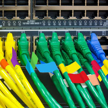 Load image into Gallery viewer, 2x500pcs Christmas Xmas Red Blue Pink Purple Orange Rectangular Blank Waterproof Oil-Proof Handwritten Logo Label Sticker tape
