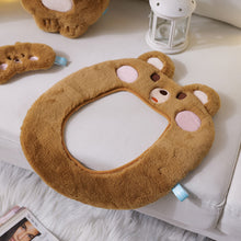 Load image into Gallery viewer, 3pcs Toilet Seat Cover Pads Winter Cartoon Cat Animal   Home Plush Chicken
