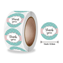 Load image into Gallery viewer, 2x500pcs Xmas Christmas  Stickers Roll Label Girl Crown Princess Thank You Kraft Envelope Gift
