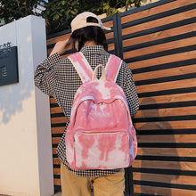 Load image into Gallery viewer, Special-Interest Design Tie-Dyed Canvas Backpack Small Fresh Casual Backpack for Women
