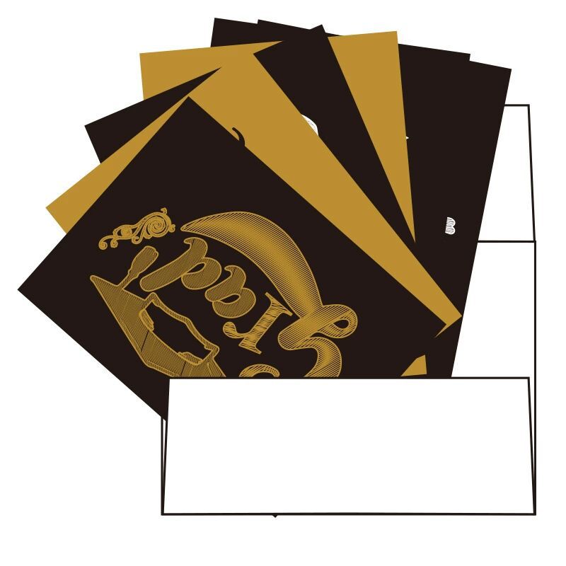 2x500pcs Christmas Xmas With Envelope Sealing Paste Set Half off Graduation Season Card tape