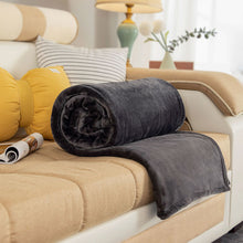 Load image into Gallery viewer, Blanket Solid Color Flannel Blanket Thickened Double-Sided Fleece Sheets Nap Blanket Coral Fleece Blanket
