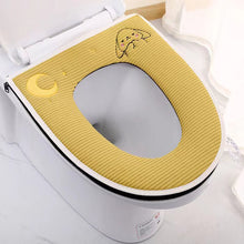 Load image into Gallery viewer, 3pcs Toilet Seat Cover Pads Cushion  Cushion  Household Waterproof Cute Zipper Thicker Fleece
