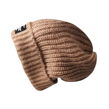 Lade das Bild in den Galerie-Viewer, Warm Winter Knit Beanie Hats Face-Looking Small Oversized Loose Wool Women Temperament Ear Protection Unisex
