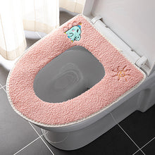 Load image into Gallery viewer, 3pcs Toilet Seat Cover Pads Zipper Household Winter Thicker    Washer Waterproof Plush

