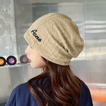 Load image into Gallery viewer, Warm Winter Knit Beanie Hats Letter Printing Mesh Red Thin Pile Style Autumn and Winter Warm Toe Cap Unisex
