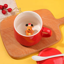 Load image into Gallery viewer, Xmax Christmas Cup Gift Three-Dimensional Animal Coffee Cute Mark Ceramic
