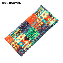 Load image into Gallery viewer, 3PCs Fashion Printing Stretch Hair Band, Colorful Geometric Wide-Brimmed Sports Headband
