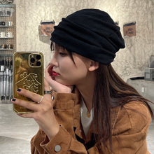 Load image into Gallery viewer, Warm Winter Knit Beanie Hats Korean Style Pile Style Thin Couple Women's Bag Headgear Unisex

