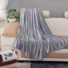 Load image into Gallery viewer, Blanket Solid Color Flannel Blanket Thickened Double-Sided Fleece Sheets Nap Blanket Coral Fleece Blanket
