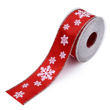 Load image into Gallery viewer, 2PCs Christmas Packing Materials Yarn-Dyed Jacquard 4cm Wide Christmas Meshbelt
