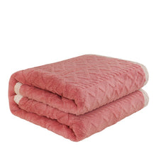 Load image into Gallery viewer, Lambswool Cover Blanket Thick Blanket Warm Milk Fiber Coral Fleece Tower Velvet Bed Sheet
