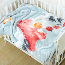 Lade das Bild in den Galerie-Viewer, Babies' Woolen Blanket Thick Double Layer Raschel Cartoon Extra Thick Autumn and Winter Small Cloud Blanket
