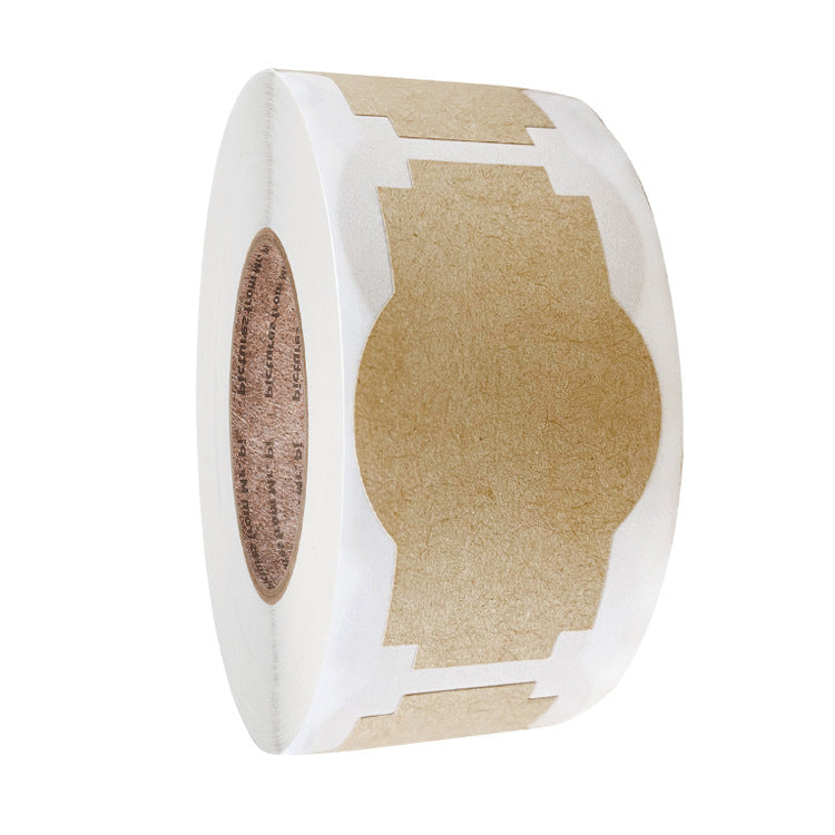 2xXmas Christmas  Stickers Roll Label 300pcs New Kitchen DIY Blank Kraft Paper Gift Food Supplies Sauce Date Identification