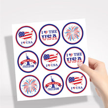 Load image into Gallery viewer, 2x500pcs Xmas Christmas  Stickers Roll Label Independence Day Baking Paper Bag Envelope Gift Packaging Decoration
